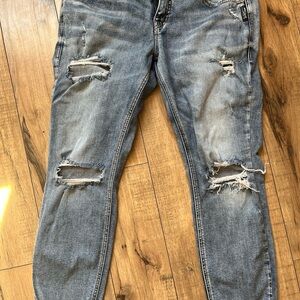 Silver Jeans Womens Ripped Skinny Jeans